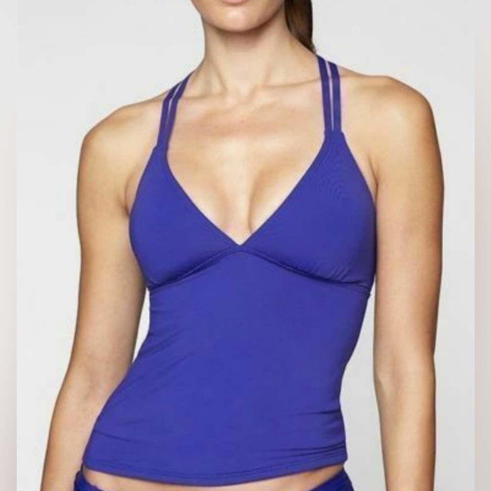 Athleta Women's Blue Swim Top